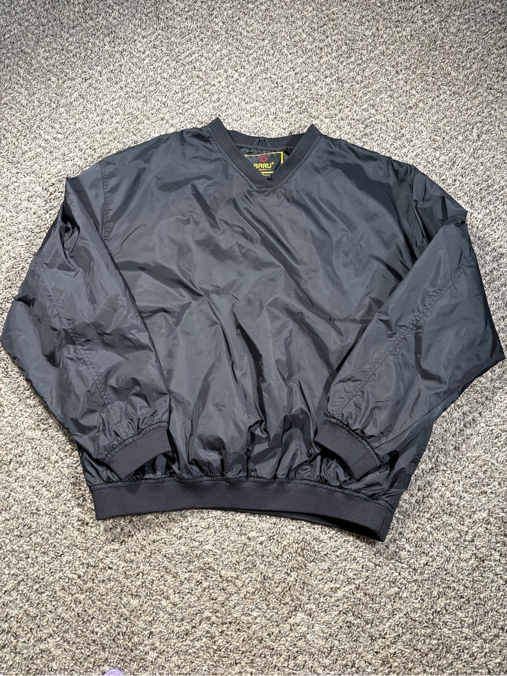 Lightweight Black Pullover Windbreaker Jacket - Unbranded